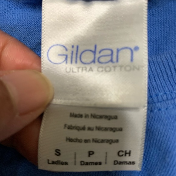 Blue embroidered top - Picture 3 of 5